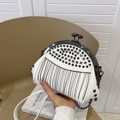 Women's Fringe Chain Retro Shell Bag