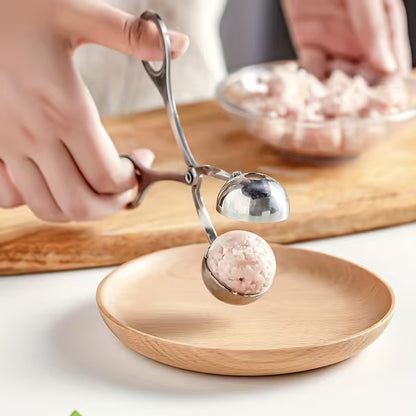 Non-Stick Meatball Maker, Stainless Steel Meatball Scoop With Long Handle