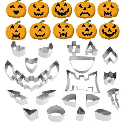 Halloween Pumpkin Carving Kit & Creative DIY Cookie Cutter Set