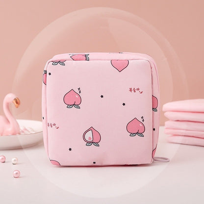 Creative Minimalist Sanitary Pad Storage Bag, also suitable for cosmetics, keychains, and data cables