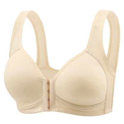 Wireless Front-Closure Push-Up Bra