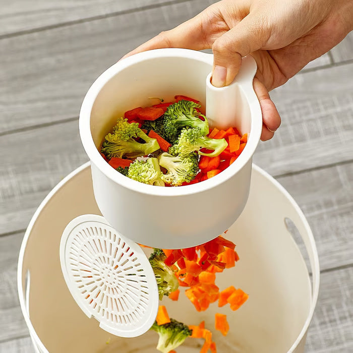 Hanging Sink Drain Basket with Bottom Release