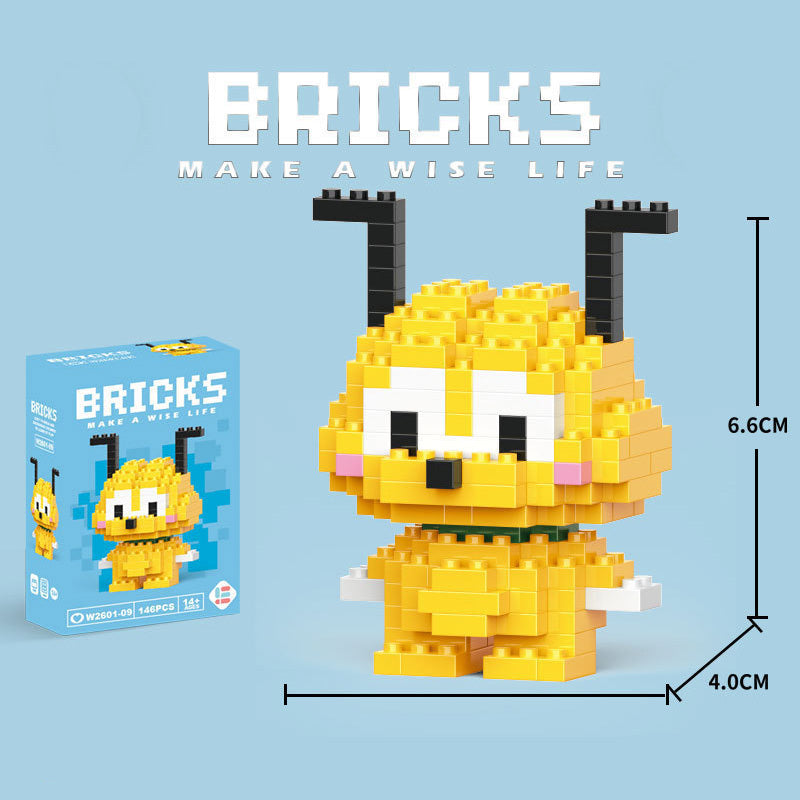 Cartoon Figurine Building Blocks