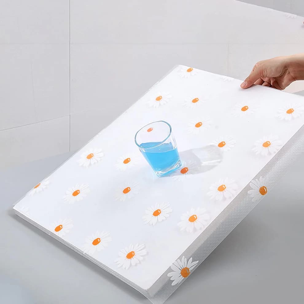 【45×300cm】Waterproof Drawer & Cabinet Shelf Liner – Non-Slip & Oil-Proof, Cut-to-Size