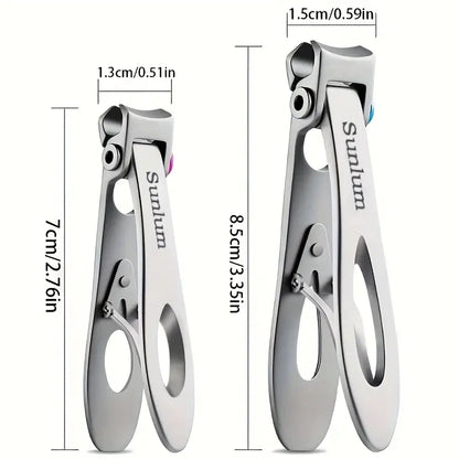 Premium Stainless Steel Nail Clippers - Sharp, Precise Edge for Fingernails & Toenails