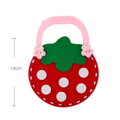 Children's cartoon sewing handbag, paste making material package, improve hands-on ability
