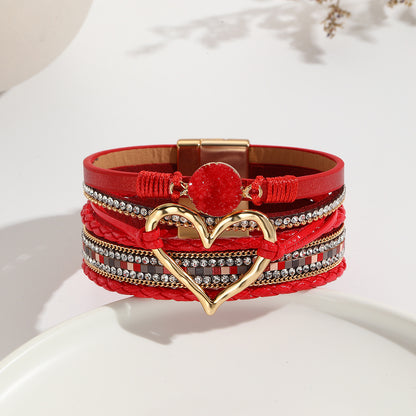 Bohemian Multi-layer Leather Bracelet Hand-woven Bracelet