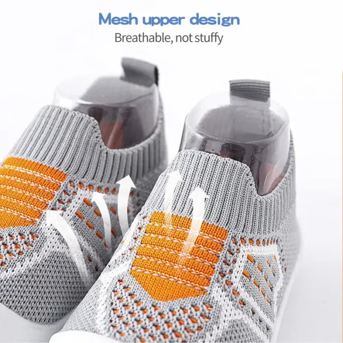 👶Baby Non-Slip Shoes – Breathable Mesh, Rubber Sole, for Home & Outings
