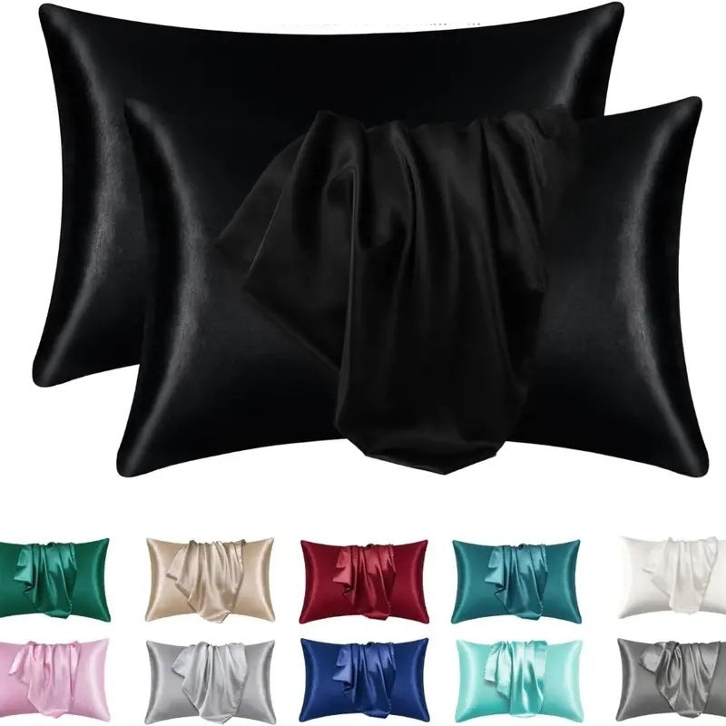 Luxury Breathable Soft Faux Silk Pillowcase