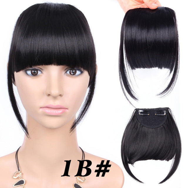 Seamless 3D Clip-In Bangs Hair Extensions