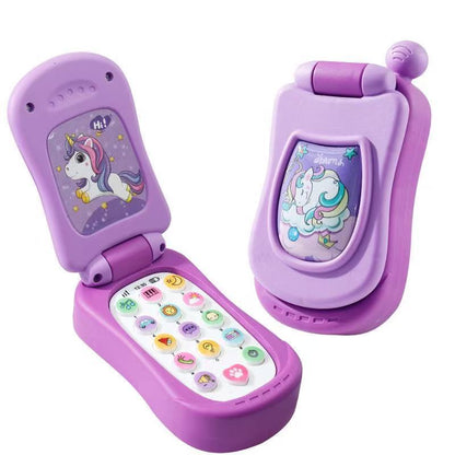Fun Cartoon Music Flip Phone Toy