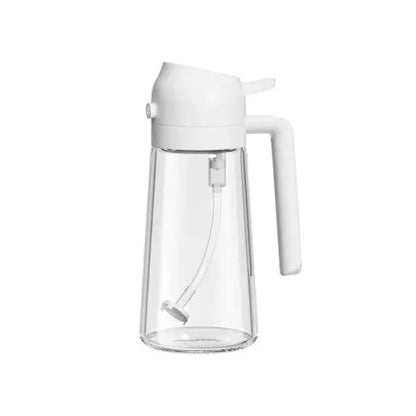 2-in-1 Glass Oil Spray Bottle with Pourer