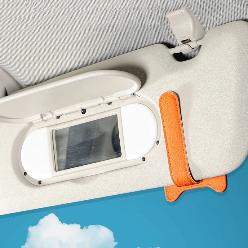 Car Sun Visor Glasses Holder – Easy Access, Space-Saving, Multi-Purpose Clip