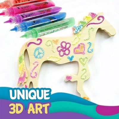 3D Puffy Bubble Pen, Popcorn-Style Pen for Kids