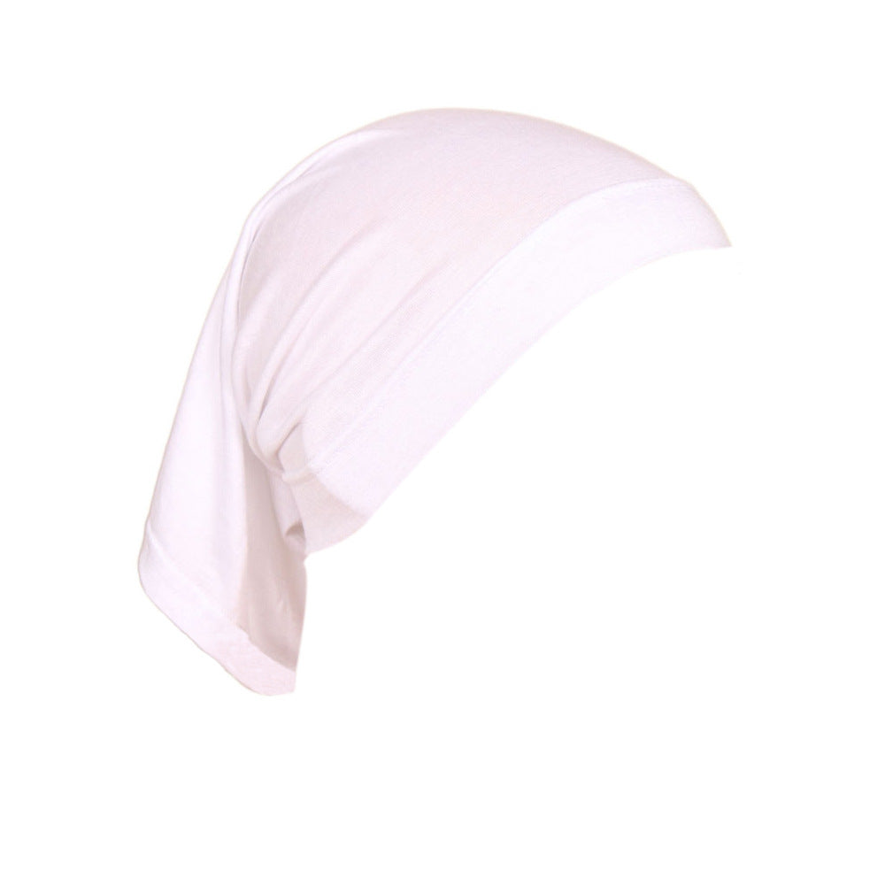 Modal Solid Color Tube Cap & Hijab Underscarf for Women – Soft Mercerized Cotton Inner Hijab Cap