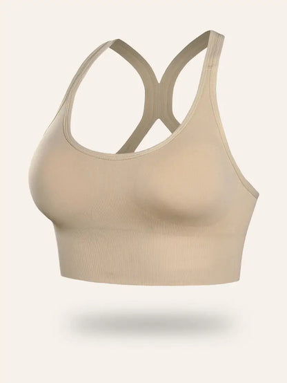Plus Size Women's Wire-Free Bra with Removable Pads