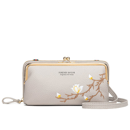 Elegant Embroidered Versatile Small Shoulder Bag