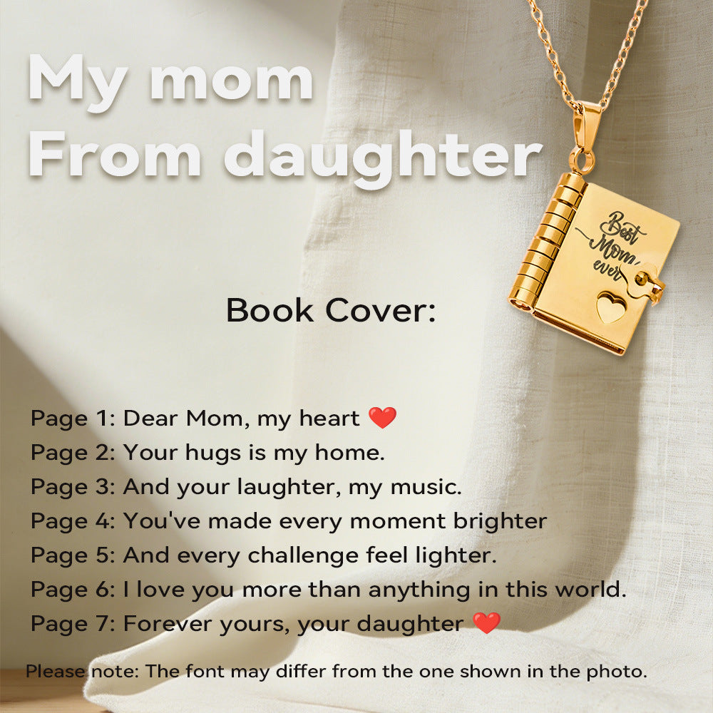 My Little Star Book Necklace