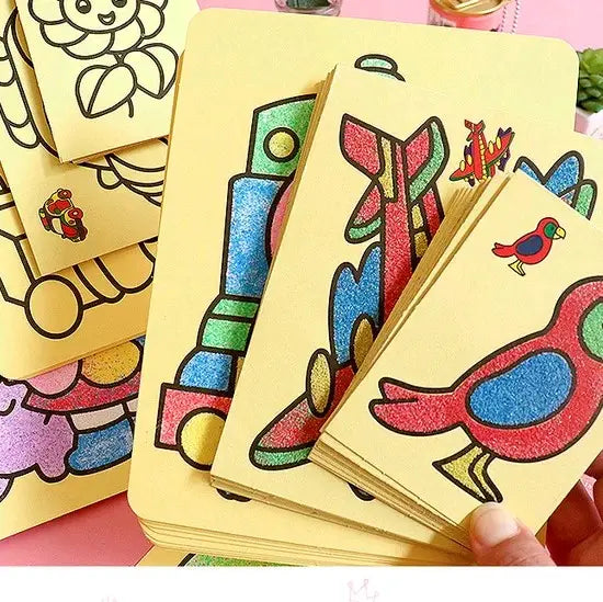 [10 PCS] Kids’ Creative DIY Sand Painting Kit