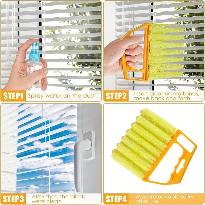 🪟 Multi-Function Blind Cleaning Brush – Clean Dust Easily!