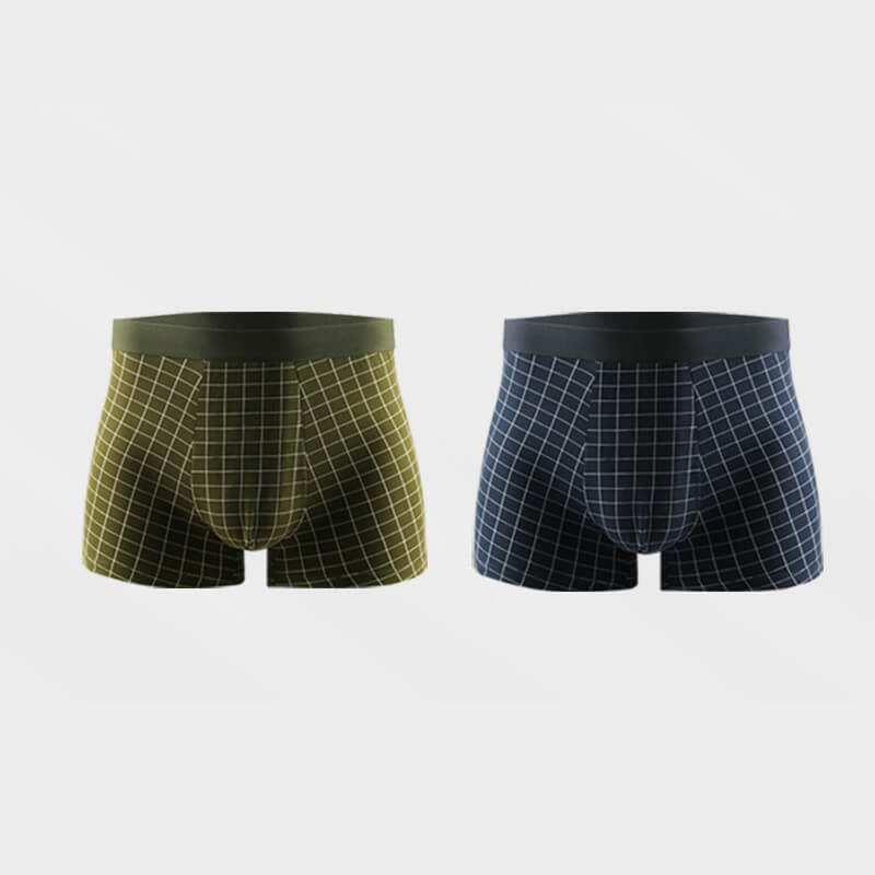 Men's Breathable And Stretchy Ice Silk Cotton Boxers