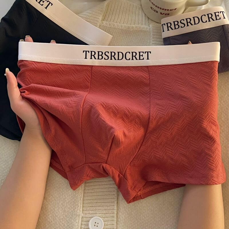 Men's Pure Cotton Breathable Comfortable Solid Color Boxers