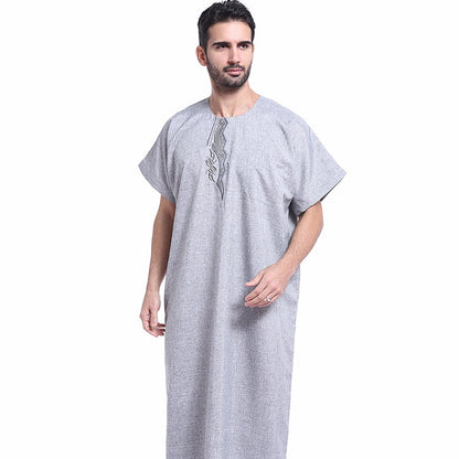 New Men's Short-Sleeve Robe – Stylish and Comfortable