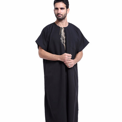 New Men's Short-Sleeve Robe – Stylish and Comfortable
