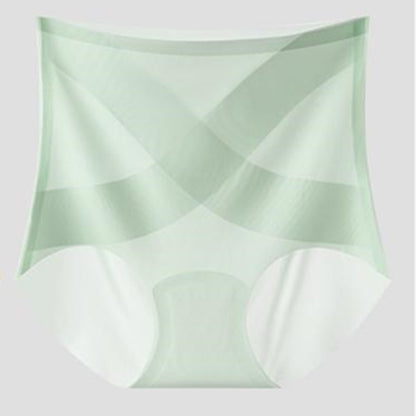 Ice Silk High Waist Seamless Quick-drying Tummy-control Panties