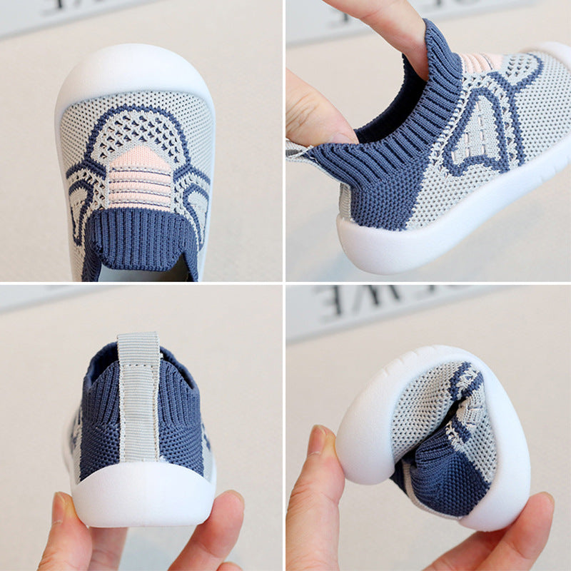 Baby Flying Knit Toddler Shoes & Soft-soled Shoes, Breathable And Non-slip
