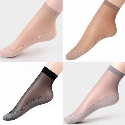 Cotton-soled Anti-snagging Sweat-absorbent Breathable Short Stockings