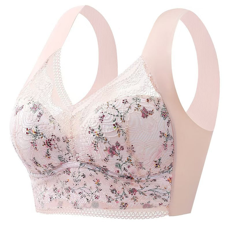 Gathered Thin Anti-Sagging Seamless Bra