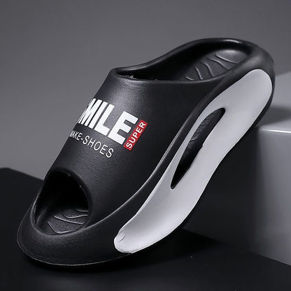 Men's Summer Outdoor Wear EVA Painted Sports Soft Bottom Beach Coconut Slippers