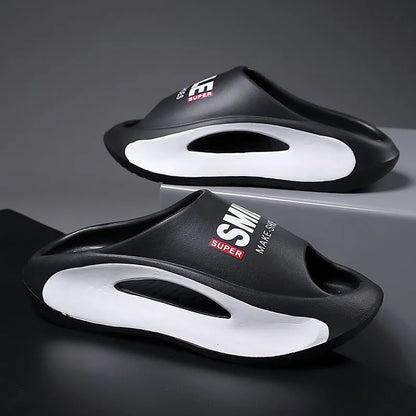Men's Summer Outdoor Wear EVA Painted Sports Soft Bottom Beach Coconut Slippers