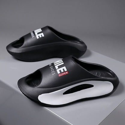 Men's Summer Outdoor Wear EVA Painted Sports Soft Bottom Beach Coconut Slippers