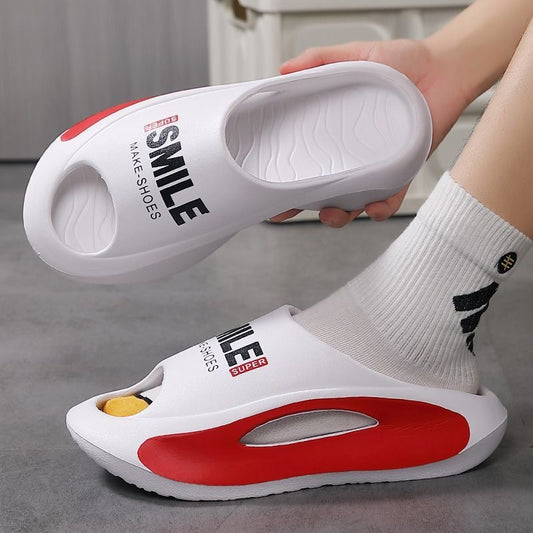 Men's Summer Outdoor Wear EVA Painted Sports Soft Bottom Beach Coconut Slippers