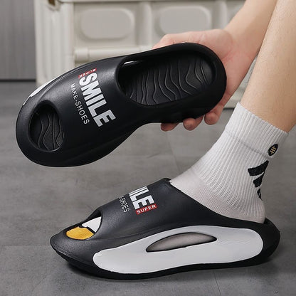 Men's Summer Outdoor Wear EVA Painted Sports Soft Bottom Beach Coconut Slippers