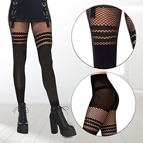 Women's Sexy Fishnet Mock Thigh High Stockings