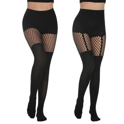 Women's Sexy Fishnet Mock Thigh High Stockings