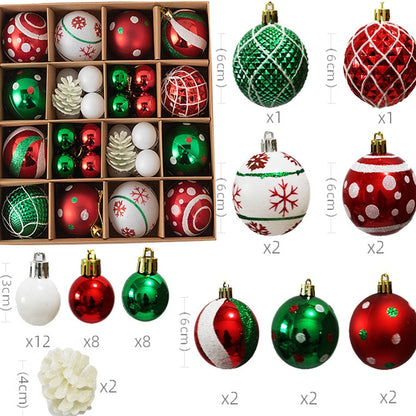 Christmas Ball Ornament Gift Set – Decorative Baubles for Tree and Holiday Décor