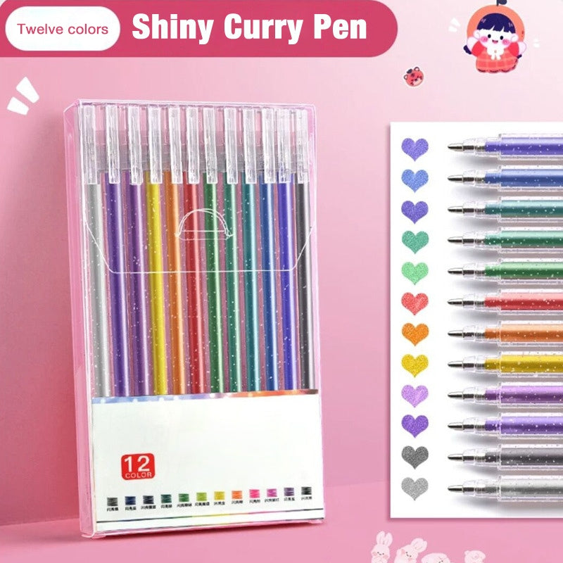 Student Highlighter Pen Set, Bright Fluorescent Markers