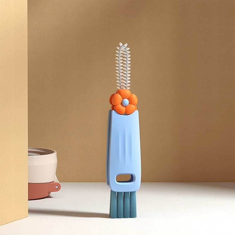 3-in-1 Cup Lid Brush & Multi-Function Gap Cleaning Brush