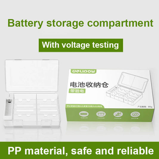Universal Battery Storage Box With Voltage Testing Function