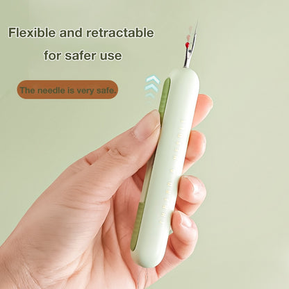 Dual-Head Hand Sewing Tool – 2-in-1 Needle Threader and Stitch Remover