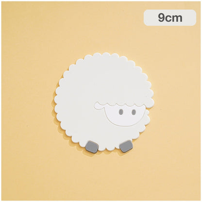 Household Thickened Food-Grade Silicone Heat Insulation Tea Cup Mat, Anti-Burn & High-Temperature Resistant