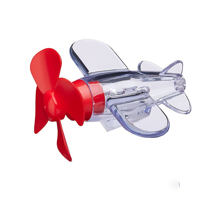 Wind-powered Rotating Light-up Airplane, Wind Energy Toy Airplane with LED Lights, Car and Motorcycle Decoration
