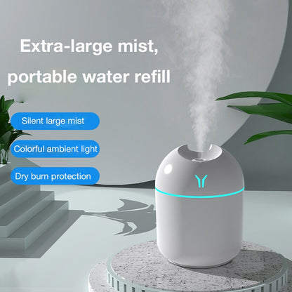 New Mini Silent Humidifier, Lucky Clover USB Desktop Spray Humidifier