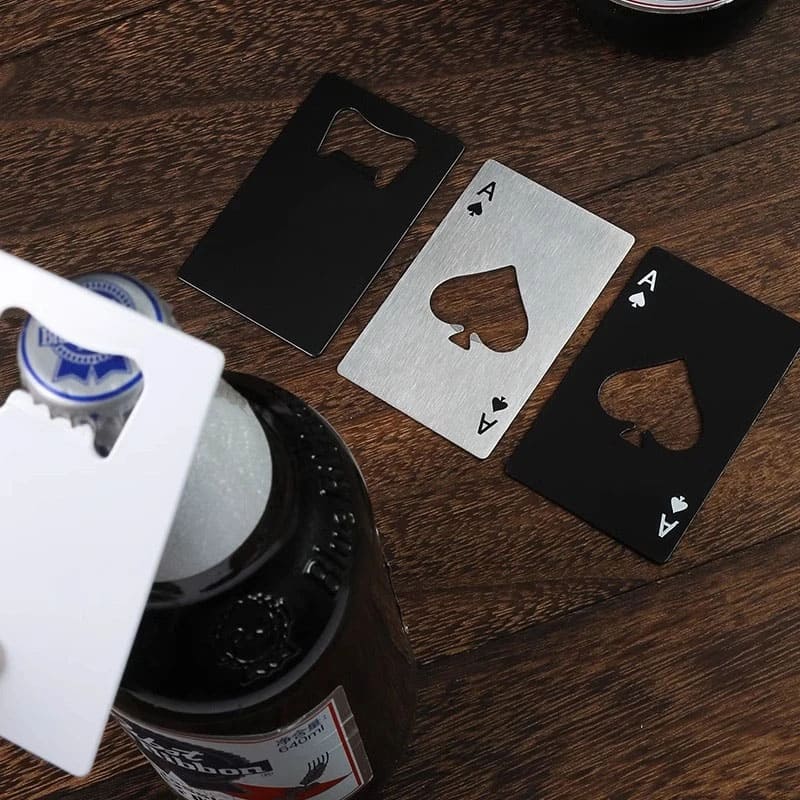 Stainless steel beer bottle opener, creative and stylish pop-up design, popular on Instagram, unique and functional bottle cap remover