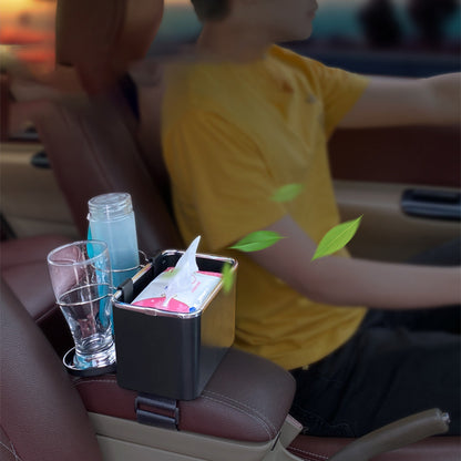 Car Armrest Box Multi-functional Tissue Holder