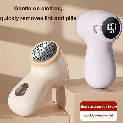 Portable Rechargeable Lint Remover with Digital Display – Electric Fabric Shaver for Home Use, Efficient Lint and Pilling Removal